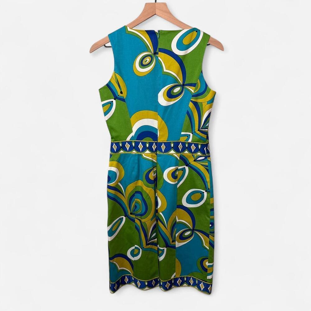 Vintage Harve Bernard Retro Scoop Neck Midi Dress Size 4 - Picture 4 of 4